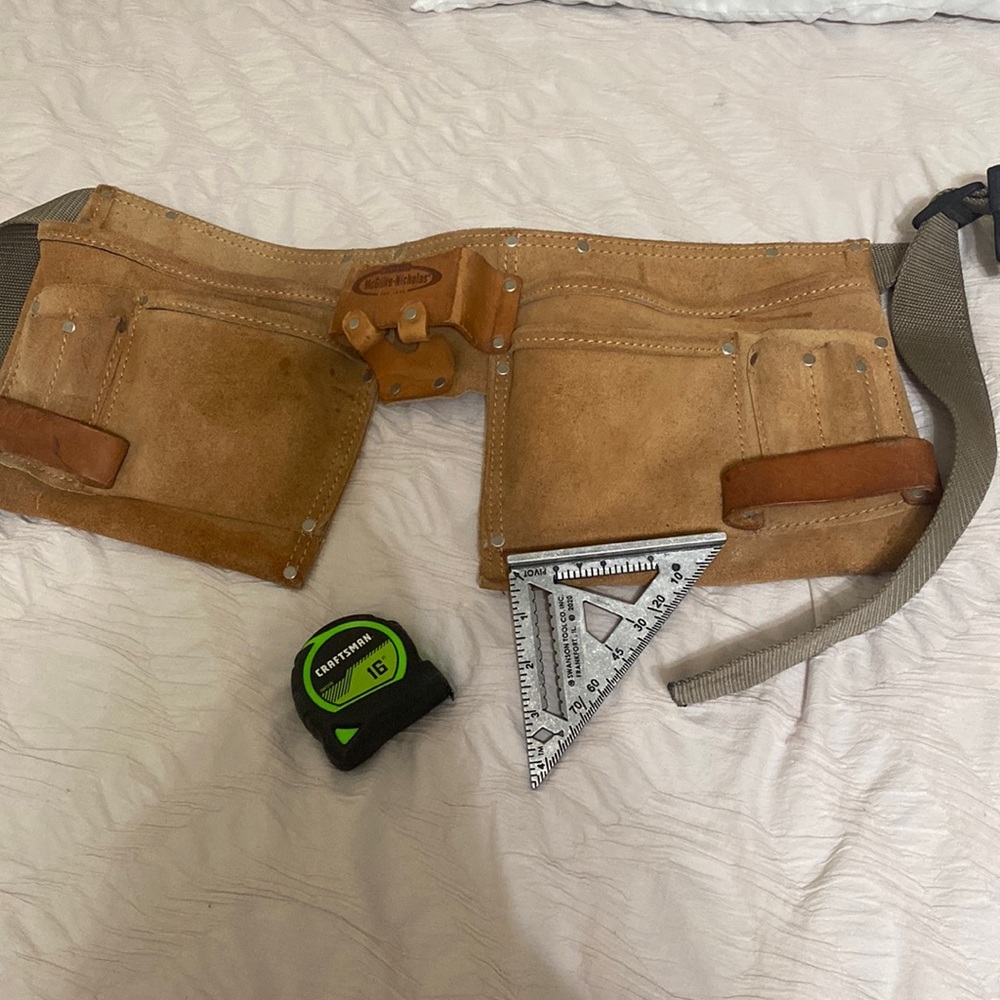 Carpentry tool belt for training